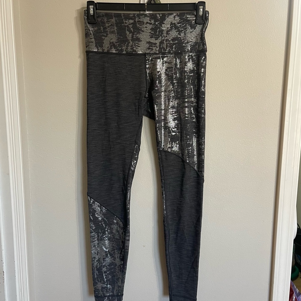 lululemon athletica Gray Patterned Leggings